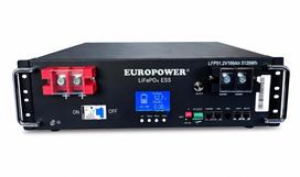 Energijos kaupiklis LiFePO4 EUROPOWER serijos LFP 51,2V 100Ah BMS, LCD (Tarnavimo laikas ~5000 ciklų) + stovas | LFP/51/100/A/S | 74205