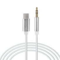 Laidas adapteris USB C (Type C) kištukas - 3.5mm kištukas 1m /metalinis/