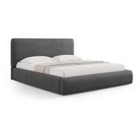 Dvigulė lova pilkos spalvos audiniu dengta su sandėliavimo vieta su lovos grotelėmis 160x200 cm Colonel – Cosmopolitan Design