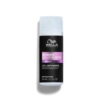 Wella ULTIMATE COLOR BLONDE geltonus atspalvius neutralizuojantis violetinis šampūnas šviesintiems plaukams STEP 1, 50 ml