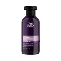 Wella ULTIMATE COLOR BLONDE geltonus atspalvius neutralizuojantis violetinis šampūnas šviesintiems plaukams STEP 1, 250 ml