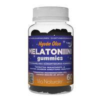 Via Naturale Good Mood Melatonin Gummies, blackcurrant, 60 pcs (1344)
