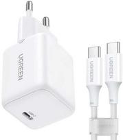 UGREEN X513 30W GaN 1x USB-C + 1m USB-C Cable White