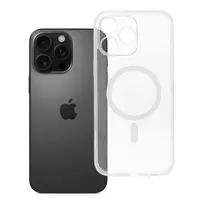 OEM Clear Mag Cover phone case with MagSafe support for iPhone 16 Pro Max transparent