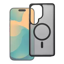 Forcell Case for Samsung S26 Ultra F-Protect Smoke Hybrid Premium Lite compatible with MagSafe black