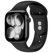 Tech-Protect SILICONE APPLE WATCH 8 / 9 / 10 / 11 / 12 / SE / ULTRA (44 / 45 / 46 / 49 MM) BLACK