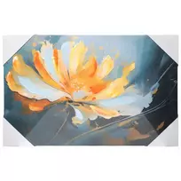 BESK Canvas with 3D effect, 40x60cm, Yellow flower
