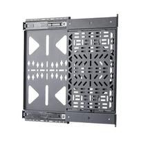 StarTech.com Slide-Out AV Component Storage Panel, Cable Box and Accessories Mounting, 22lb (10kg) Max, Behind-TV Media Wall Mount, Sliding Design for Easy Access