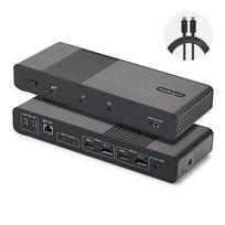 StarTech.com Thunderbolt 5 Universal Docking Station for Mac  AND amp; Windows with Quad Monitors, 140W Power Delivery, 120Gbps Bandwidth Boost, 2.5Gb Ethernet, USB-C  AND amp; USB-A Ports