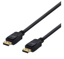 Deltaco DP-1005D DisplayPort cable 0.5 m Black