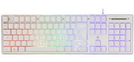 DELTACO GAMING GAM-021-RGB-W keyboard USB QWERTY Nordic White