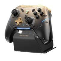 Machenike G5Pro Flagship Wireless Game Controller with Gyro Charging Station and Button Mapping - Black and Gold