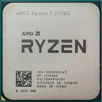 CPU|AMD|Ryzen 7|5700G|Cezanne|3800 MHz|Cores 8|16MB|Socket SAM4|65 Watts|GPU Radeon|OEM|100-000000263