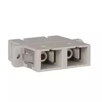 Tripp Duplex Fiber Optic MMF/SMF Multimode Singlemode Coupler SC/SC - Network Coupler - SC Multimode (Beige)