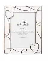 Goldbuch Hearts Picture Frame - Metal - Beige/White - Tabletop - 10x15 cm - Rectangular