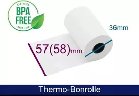 ARTDEV Termo popieriaus ritinėlis 57mm x 15m 55g Baltas
