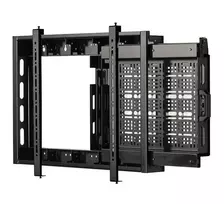 B-TECH BT7883/B Plokščiaekranio TV laikiklis su ištraukiamu AV įrenginių stovu, VESA 600x400, 70kg, juodas