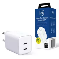 3mk Hyper Charger PD 45W GaN AVS QC4+ PPS AFC FCP DCP 2C White