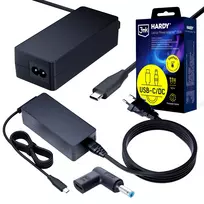 3MK PROTECTION 3mk HARDY nešiojamojo kompiuterio maitinimo adapteris 65W, skirtas HP, 20V USB-C/DC 4.5 x 3.0