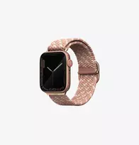 UNIQ Aspen Braided Solo Loop Watch Strap for Apple Watch 38/40/41mm Series 1-9/SE/SE2/SE3 - Citrus Pink