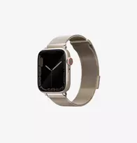 UNIQ Dante Apple Watch apyrankė iš nerūdijančio plieno, Starlight spalva, 38/40/41 mm, tinka Series 1-9 SE