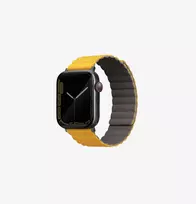 UNIQ Revix Reversible Magnetic Strap for Apple Watch Series 1/2/3/4/5/6/7/8/9/SE/SE2/SE3/Ultra/Ultra 2/Ultra 3 42/44/45/49mm - Mustard/Khaki