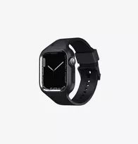 UNIQ Monos 2in1 Apple Watch Strap with Case for Series 4/5/6/7/8/9/SE/SE2/SE3 44/45mm Midnight Black