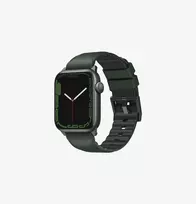 UNIQ Linus Apple Watch Strap Airosoft Silicone Moss Green 42/44/45/49mm Series 1-9/SE/Ultra