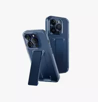 UNIQ Heldro Mount with Stand Case for Apple iPhone 15 Pro 6.1 inch Ultramarine Deep Blue