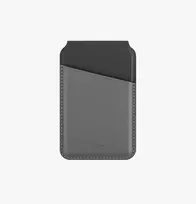 UNIQ Lyden DS Magnetinė Piniginė su Stovu ir RFID Apsauga, skirta MagSafe, Anglies Pilkai Juoda