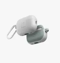 UNIQ Clyde Lock Case, skirtas AirPods Pro 2 (2022/2023) – balandžių baltos / švelniai mėtų spalvos