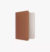 UNIQ Belmont Passport Holder su Apple Find My ir RFID blokavimu, Caramel Beige
