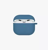 UNIQ Nexo Dėklas AirPods 4 su Ausų Kabliukais, Silikoninis, Ramioji Mėlyna