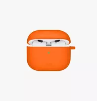 UNIQ Nexo Case for AirPods 4 with Ear Hooks Silicone Volt Orange