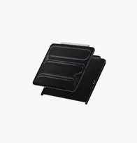 UNIQ Axel Folio Case, skirta iPad Air 11 M2 2024 / M3 2025 / M4 2026 / iPad Air 10.9 (2022/2020) / iPad Pro 11 (2022/2021) - Black Ebony