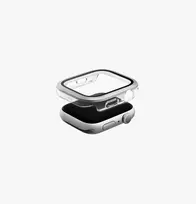 UNIQ Voute Protective Case su Grūdintu Stiklu, skirta Apple Watch Series 10/11 46mm, sidabrinė