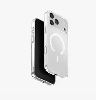 UNIQ Airsuit Dėklas, skirtas iPhone 17 Pro Max su Magclick įkrovimu, permatomas