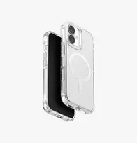 UNIQ LifePro Xtreme MagClick įkrovimo dėklas iPhone 17, permatomas su blizgučiais