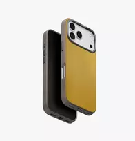 UNIQ Lyden DS Dėklas iPhone 17 Pro MagClick Įkrovimui Geltonai-Pilkas