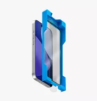 UNIQ Optix Exofit Vividdo Grūdinto stiklo ekrano apsauga, skirta iPhone 17 Pro Max su montavimo rėmeliu