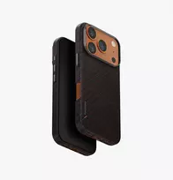 UNIQ Keva Edge Dėklas iPhone 17 Pro su MagClick Įkrovimu, Oranžinis