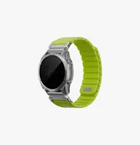 UNIQ Fluo Smart-Fit Silicone Strap for Garmin 22mm - Lime Green