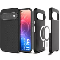 3mk Hardy Shockproof MagCase, skirtas Google Pixel 11 Pro, permatomas