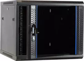 DSIT DS6609 9U sieninis serverio spintelis su stiklo durimis, 600x600x501 mm, juodas