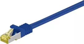 DSIT Cat.7 S/FTP PiMF tinklo laidų sujungimo kabelis, RJ45, 10 m, mėlynas