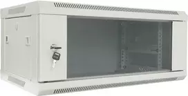 DSIT DS6404W 6U sieninis serverio spintelis su stiklo durimis, baltas, 600x450x280 mm
