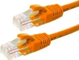 DSIT CAT5e U/UTP tinklo jungiamasis laidas, 1 m, oranžinis, 100% varis (DC-56-010)