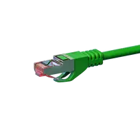 DSIT CAT 6 S/FTP LSOH tinklo jungiamasis laidas, 3 m, žalias, 10Gbps, RJ45, vytos poros varis