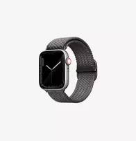 UNIQ Aspen Braided Loop dirželis Apple Watch 42/41/40mm Series 1-11/SE/SE2/SE3 - Granito pilka