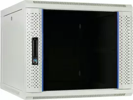 DSIT DS6609W 9U sieninis serverių kabinetas su stiklo durimis, 600x600x500 mm, juodas